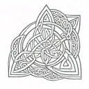celtic trinity knot tattoo design idea