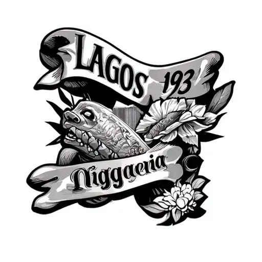 lagos nigeria 1993 sleeve tattoo design idea