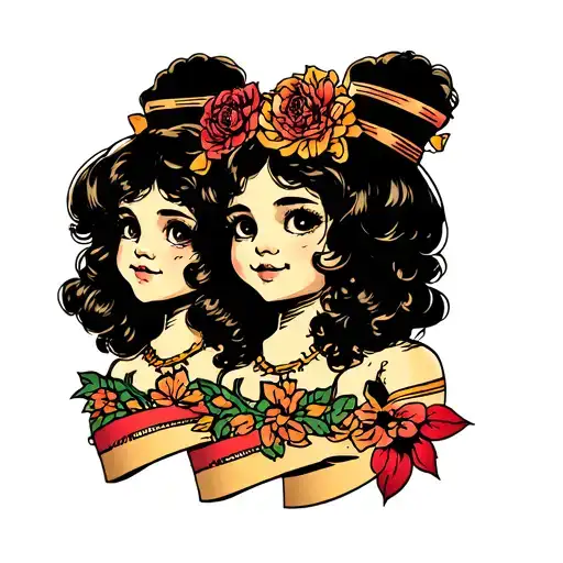 GEMINI 3 KIDS tattoo design idea