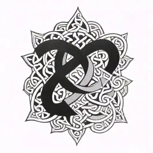 Celtic knotwork design tattoo design idea