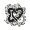 Celtic knotwork design tattoo design idea