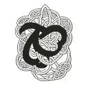 Celtic knotwork design tattoo design idea
