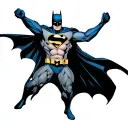 Batman who pulling open costume with Superman logo on chest tattoo design idea