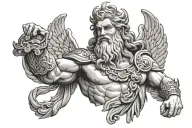Zeus tattoo design idea