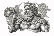 Zeus tattoo design idea
