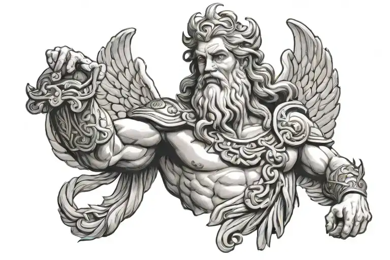 Zeus tattoo design idea