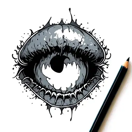 Butthole tattoo design idea
