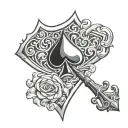 Black Spade tattoo design idea