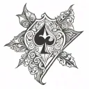 Black Spade tattoo design idea