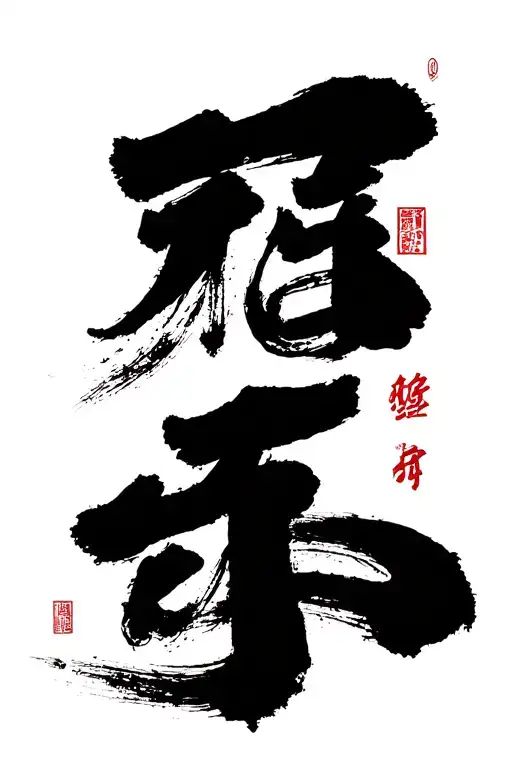 "You are my Song" Korean calligraphy brush tattoo design idea