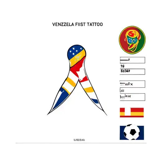 I need to make me a tattoo that represents Venezuela's first leg to the World Cup in Soccer tattoo design idea