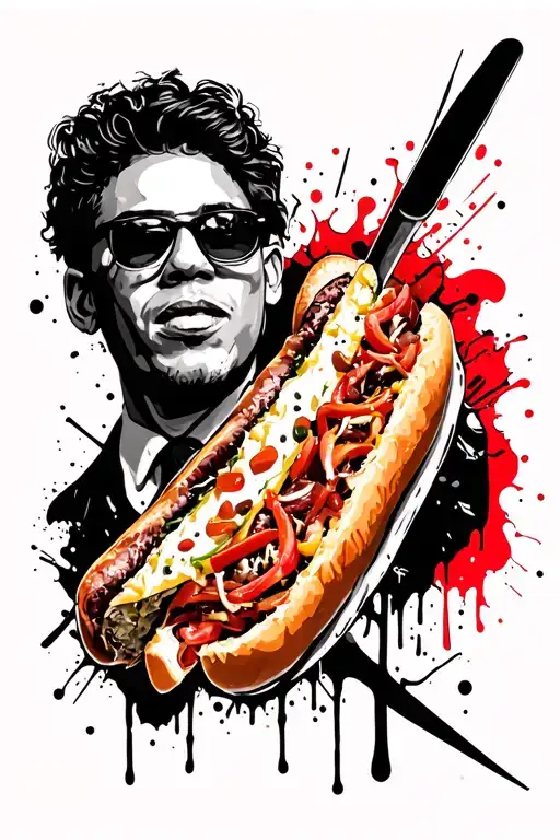 cheesesteak wiz witout tattoo design idea