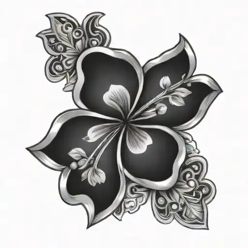  Leo zodiac lucky clover with starts tattoo design idea