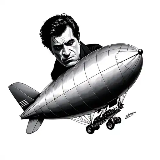 dirigible scarface tattoo design idea