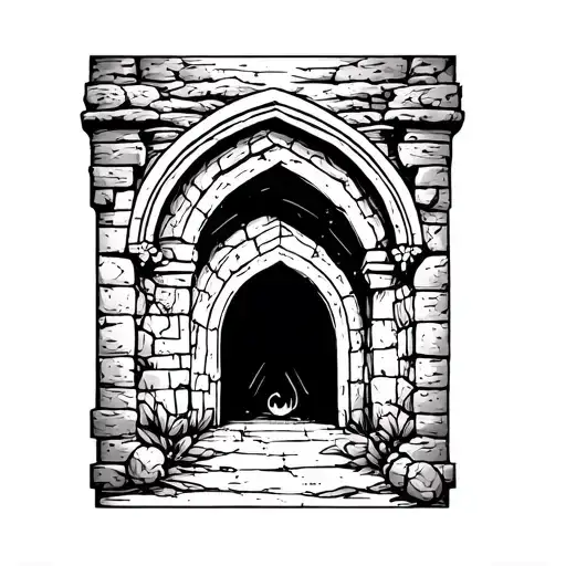 Empty Tomb tattoo design idea