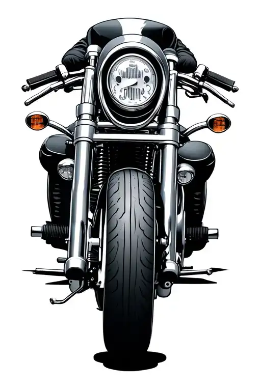 harley davidson motorcycle tattoo design idea