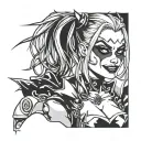 Harley Quinn tattoo design idea