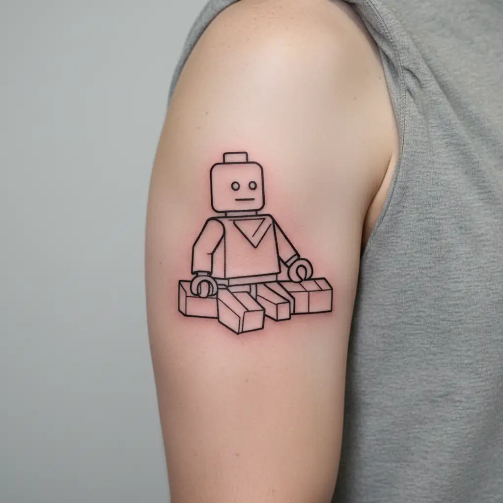 lego tattoo design idea