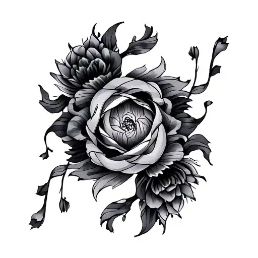 three tomoe patterns forming tattoo design idea