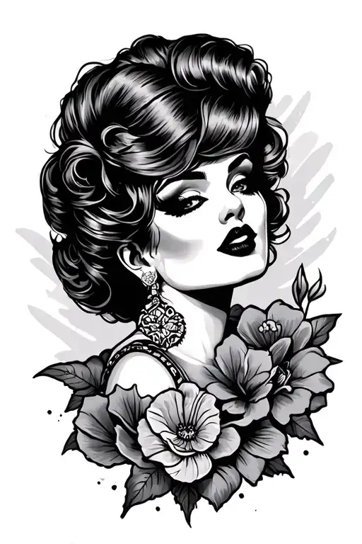 Rockabilly tattoo design idea