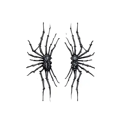 Coverup Spider Webs tattoo design idea