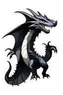 toothless dragon flying tattoo design idea