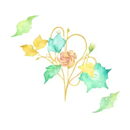 Leo and virgo zodiac sign lovers tarot card tattoo design idea