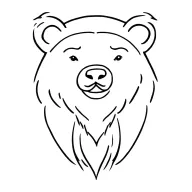 Berlin bear looking tattoo design idea