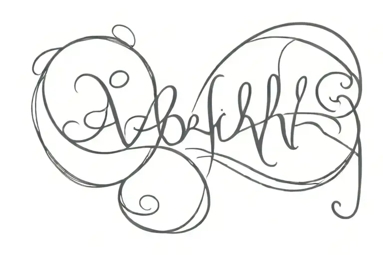 abhi name logo tattoo design idea