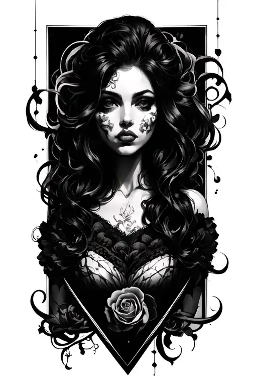 Lust represented By tattoo design idea