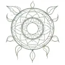 pickle mandala design incorporating tattoo design idea