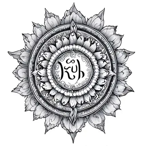 Gayatri mantra tattoo design idea