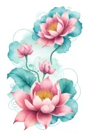 japanese lotus flowers arm sleeve tattoo tattoo design idea