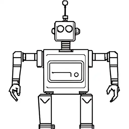 Bender the robot of Futurama tattoo design idea