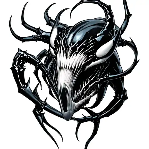 Symbiote tattoo design idea