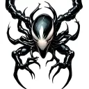 Symbiote tattoo design idea