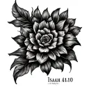 Isaiah 41:10 tattoo design idea