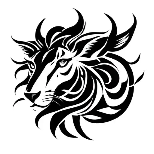 leo pisces taurus tattoo design idea