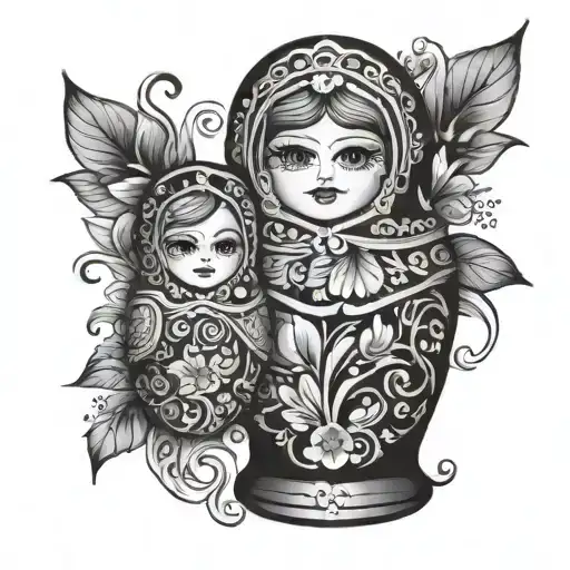 Nesting Doll tattoo design idea