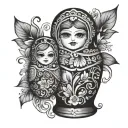 Nesting Doll tattoo design idea