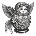 Nesting Doll tattoo design idea