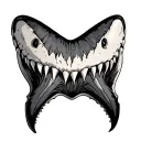 Shark Tooth tattoo design idea