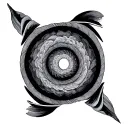 six concentric circles tattoo design idea