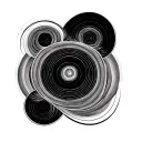 six concentric circles tattoo design idea