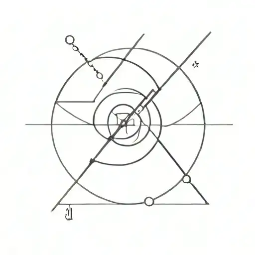 uranus and number 1 tattoo design idea