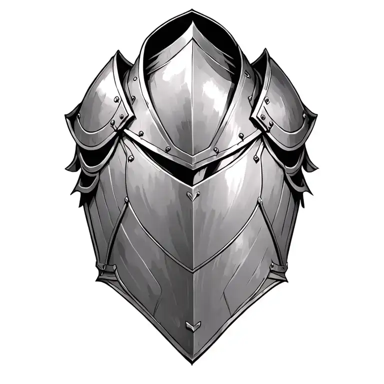 pauldron armor tattoo design idea