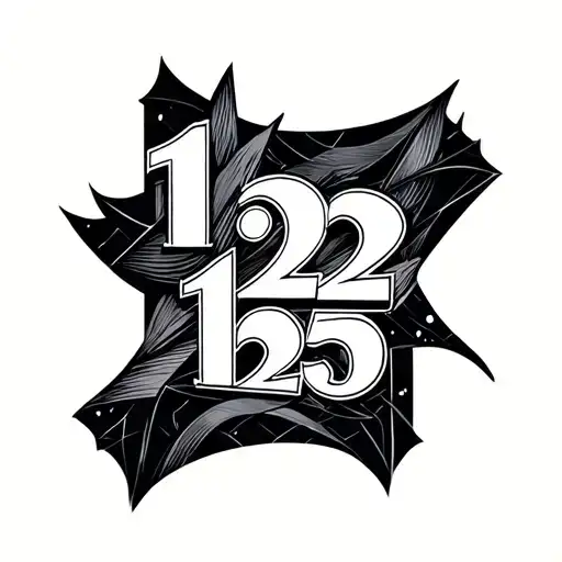 "12-12-2025" cubism tattoo design idea
