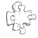 autism puzzle piece tattoo design idea