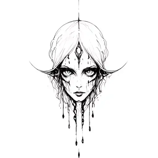 tears ricochet tattoo design idea