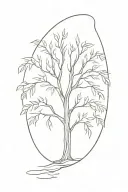 willow tree tattoo design idea